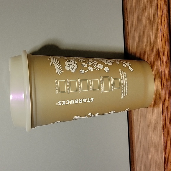 Starbucks Gold to silver Enchanted Forest color changing cup , New - Picture 2 of 6
